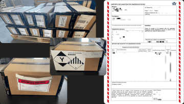 fbraprepared shipping dangerous goods to the USA via air and creating all supporting documents